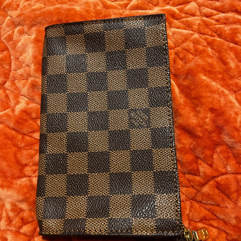Louis Vuitton Brown and Black Checkered Pouch